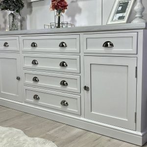 6ft classic sideboard ammonite grey wash 1