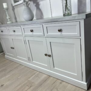 203cm shaker sideboard ammonite grey wash 2