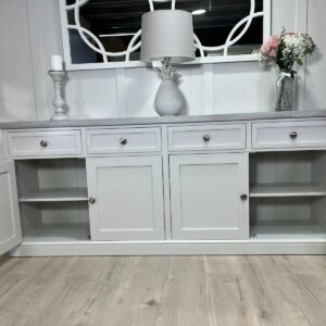 203cm shaker sideboard ammonite grey wash 3