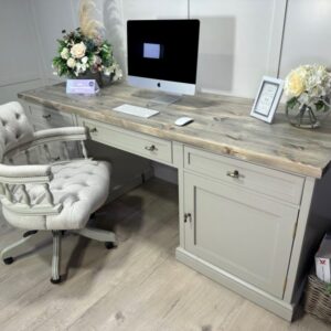 7ft Shaker Desk with Captains Distressed 4