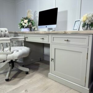 7ft Shaker Desk with Captains Distressed 5