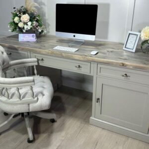 7ft Shaker Desk with Captains Distressed 6 3